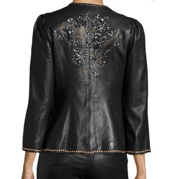 NWT Isabel Marant Lambskin Leather Veste Blizzy Jacket $2,390
